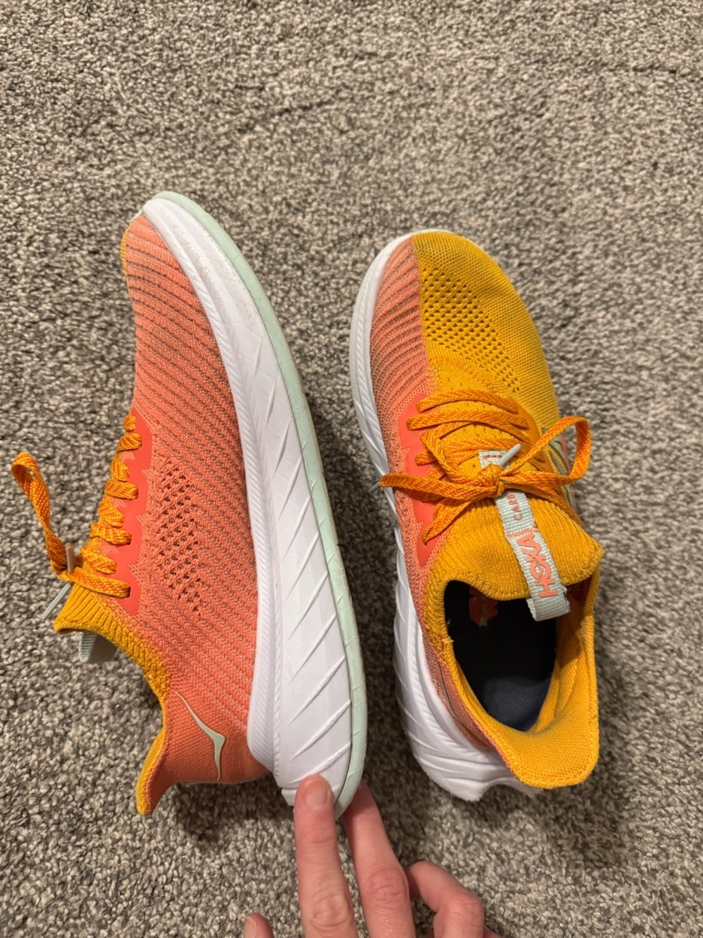 Hoka Carbon X running sneakers